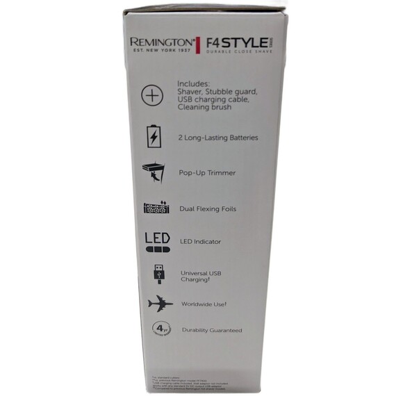 Remington F4 Style Series Foil Men Electric Shaver Cordless Rechargeable Sealed - Picture 4 of 4